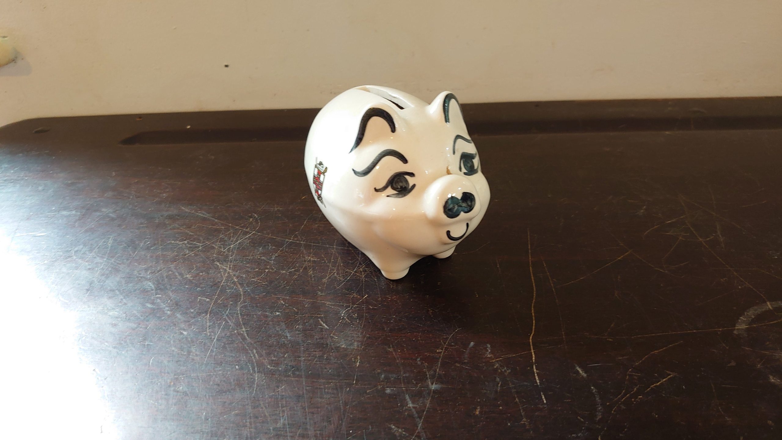 Vintage White Yorkminster Piggy Bank - Yorkshire, UK - Excellent Condition - Image 2