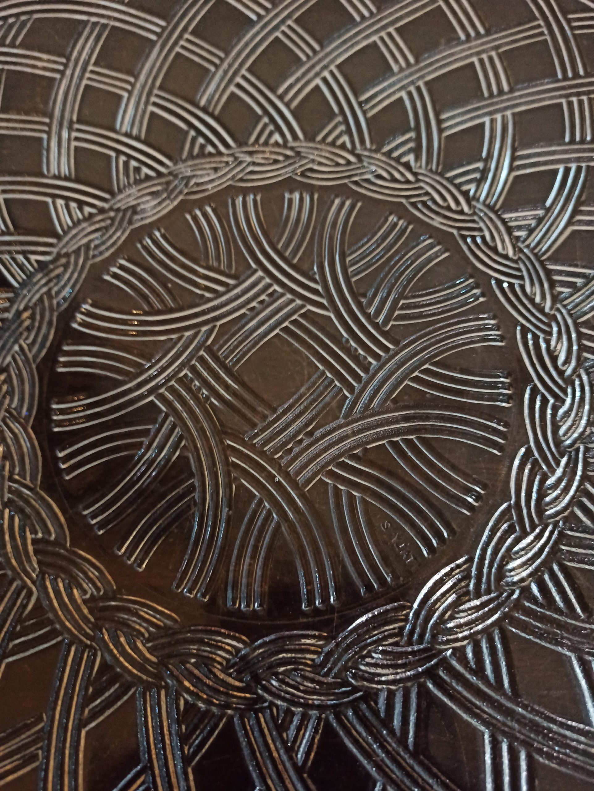 Vintage Glass Decorative Serving Plate / Cake Plate. Very Good Condition. - Image 5