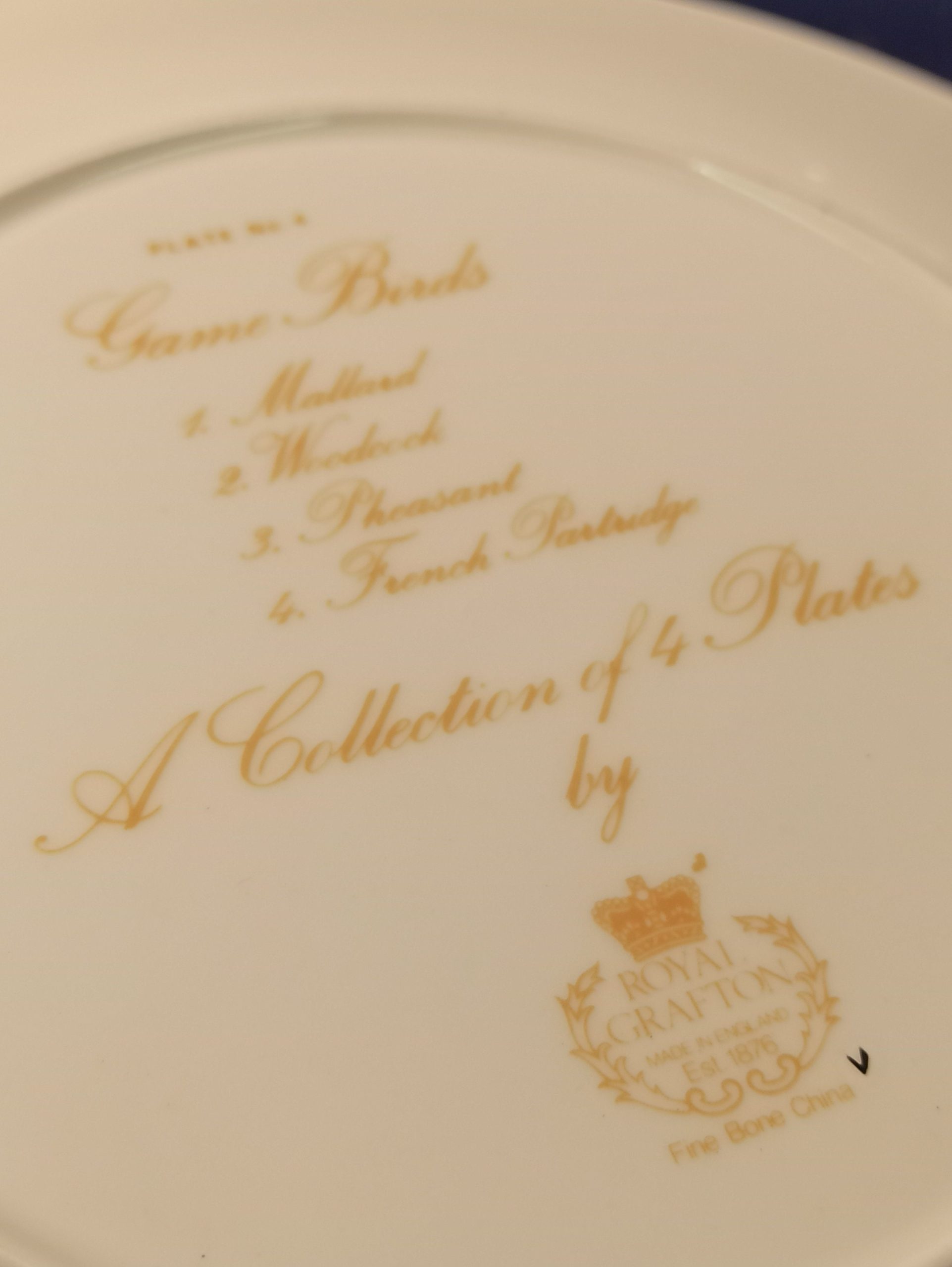 A Pair Royal Grafton Decorative Bird Plates. From A Collection of 4. - Image 8