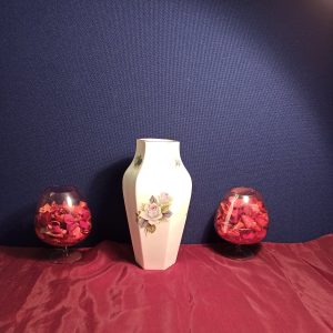 Crown Fine China Vase - c.1940s - 1950's - Staffordshire Potteries - Excellent Condition