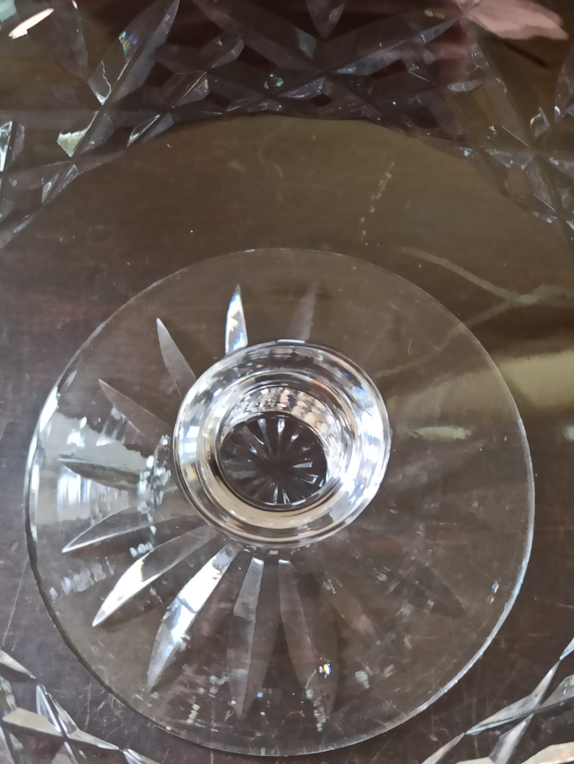 Glass Fruit Bowl or Potpourri Vase. Vintage, Lead Crystal. Very Good Overall Condition. - Image 3