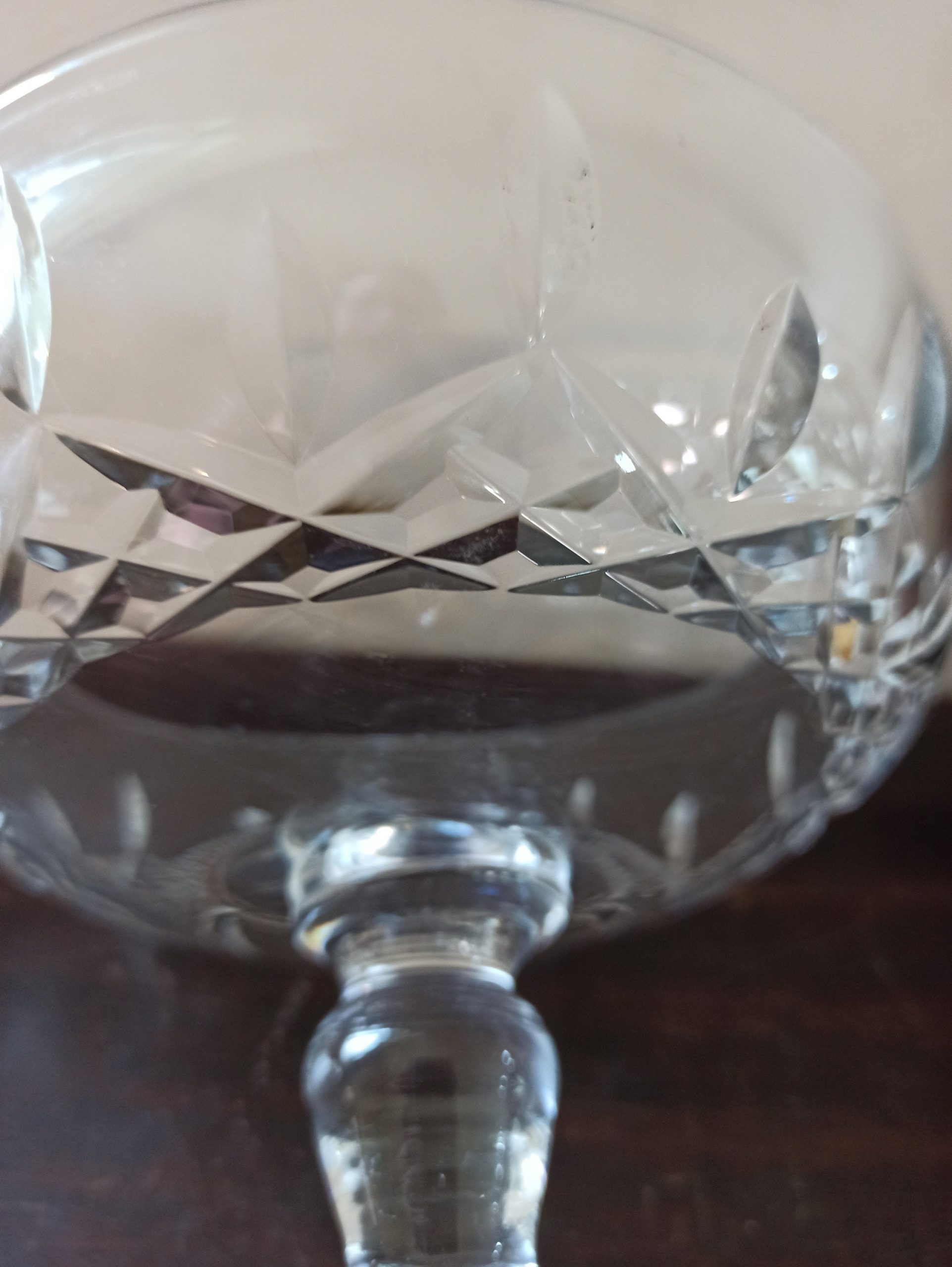 Glass Fruit Bowl or Potpourri Vase. Vintage, Lead Crystal. Very Good Overall Condition. - Image 6