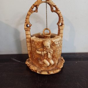 Vintage Resin Wishing Well. Good Condition.