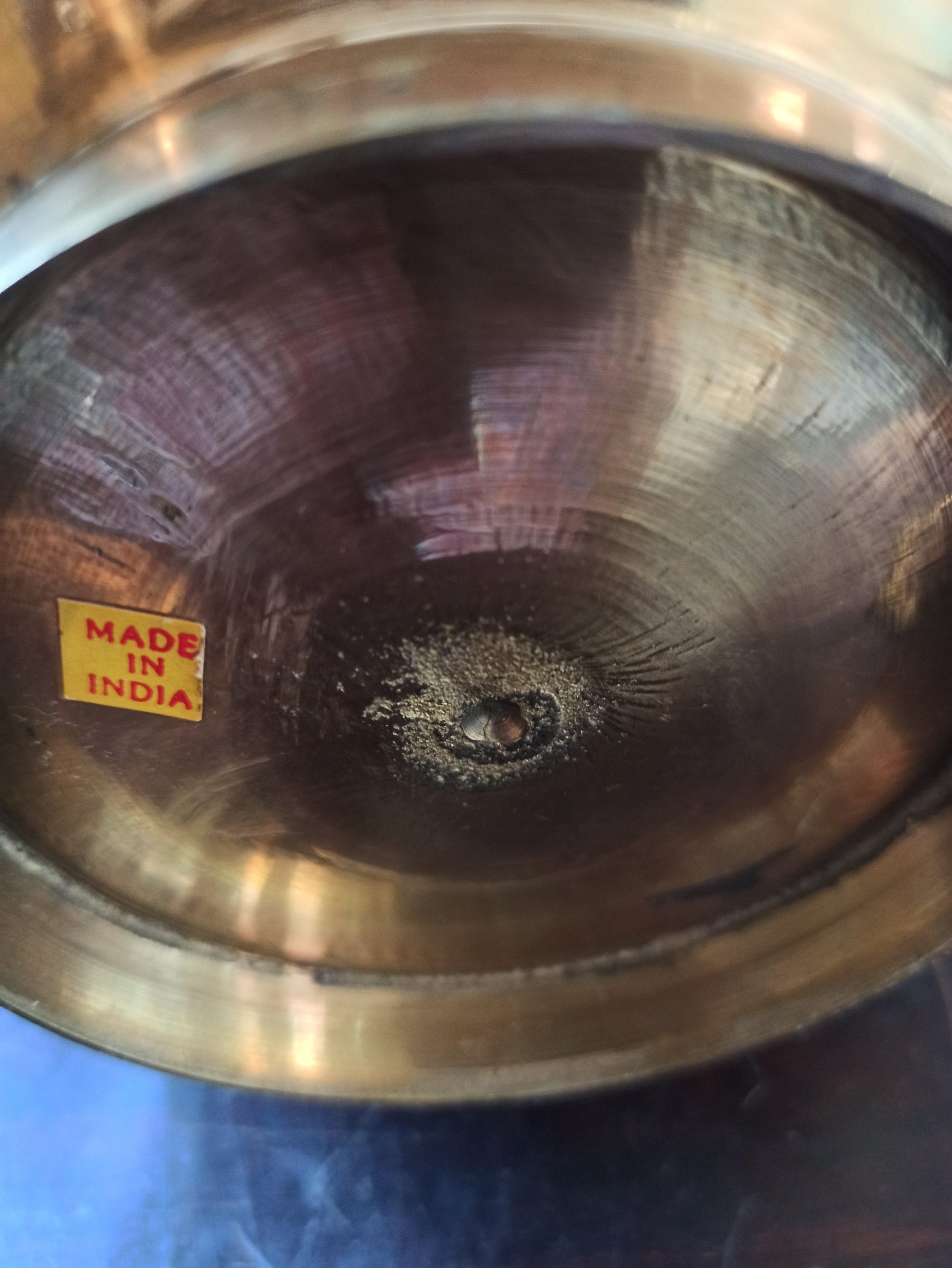 Brass Kettle With Wooden Handle. Very Decorative. Made In India. Very Good Condition. - Image 6