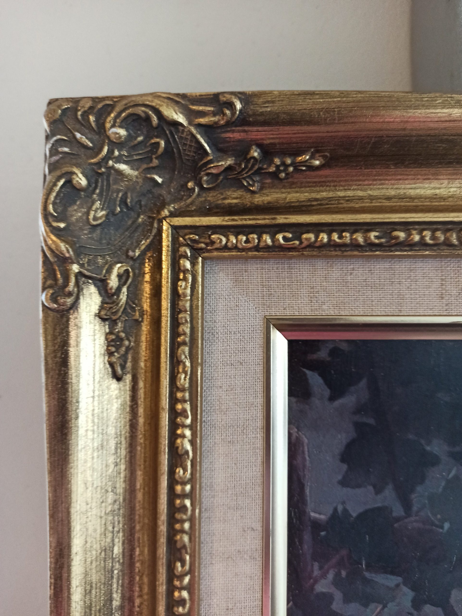 A Vintage Framed Print of the Artwork of Emile Munier in 1874. 'A Special Moment'. Very Large. Very Good To Excellent Condition. - Image 4