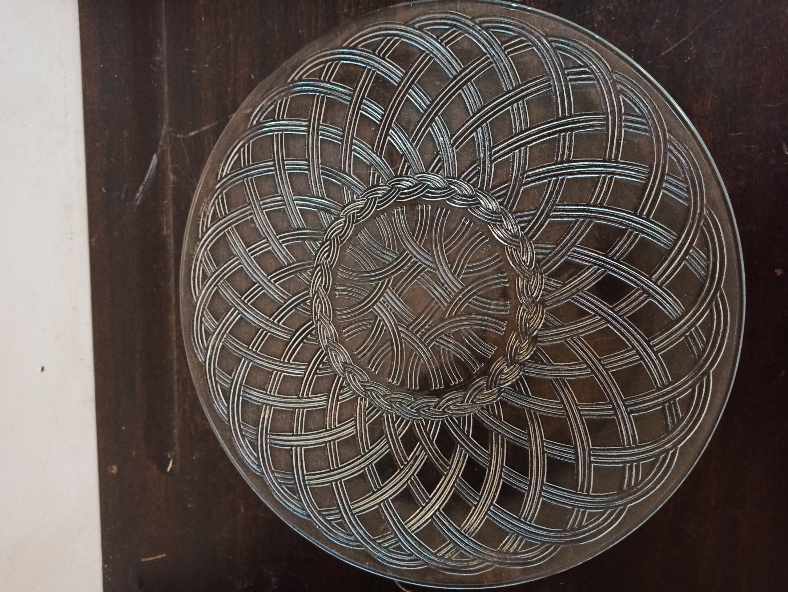 Vintage Glass Decorative Serving Plate / Cake Plate. Very Good Condition. - Image 3