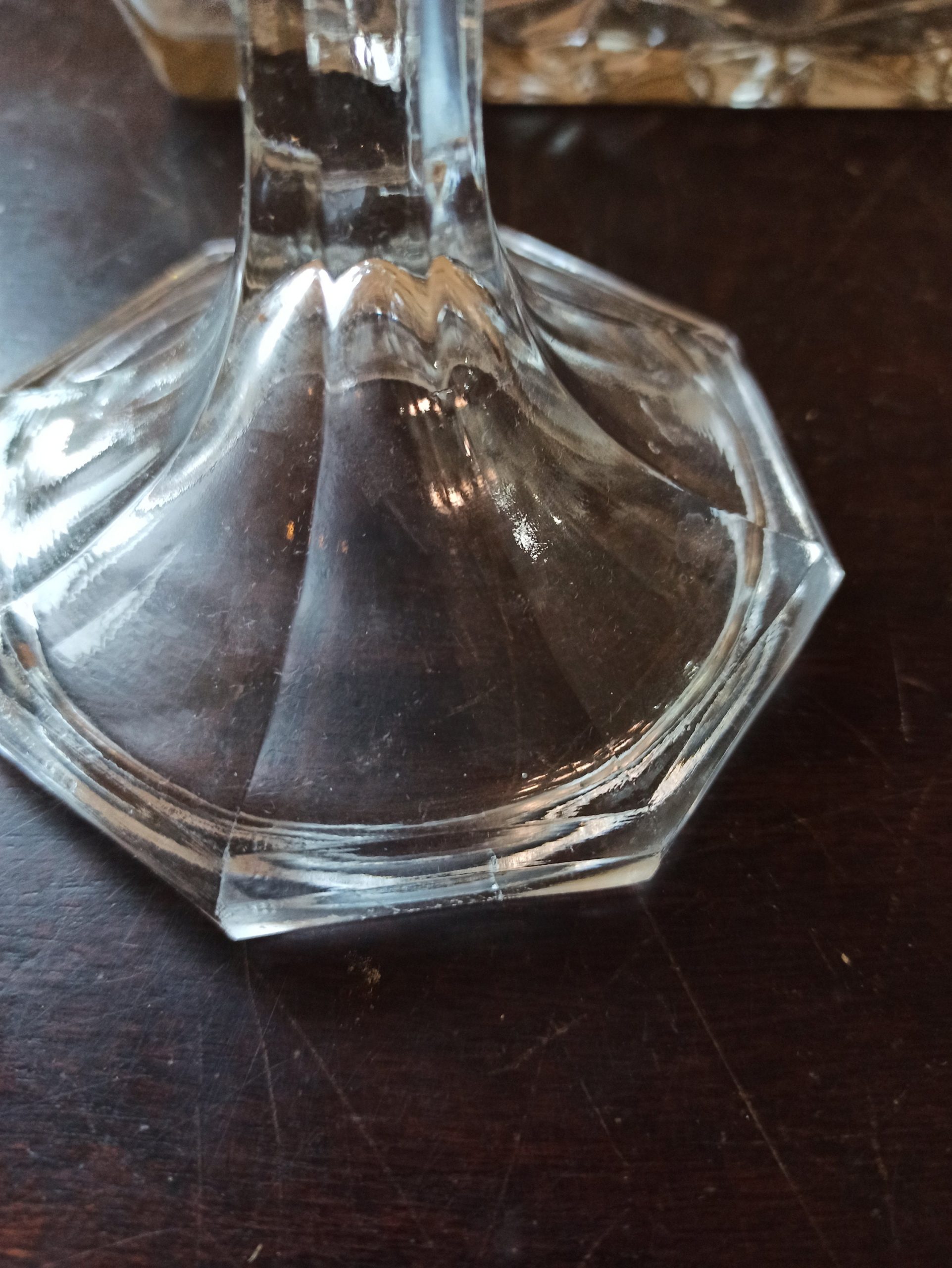 Vintage Glass Dressing Table Vanity Set. 4 Piece. Very Good condition. - Image 7