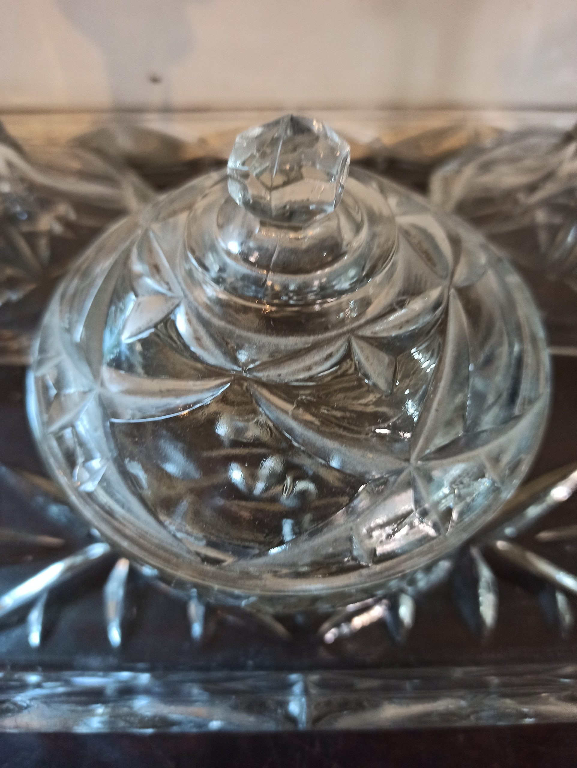 Vintage Glass Dressing Table Vanity Set. 4 Piece. Very Good condition. - Image 4