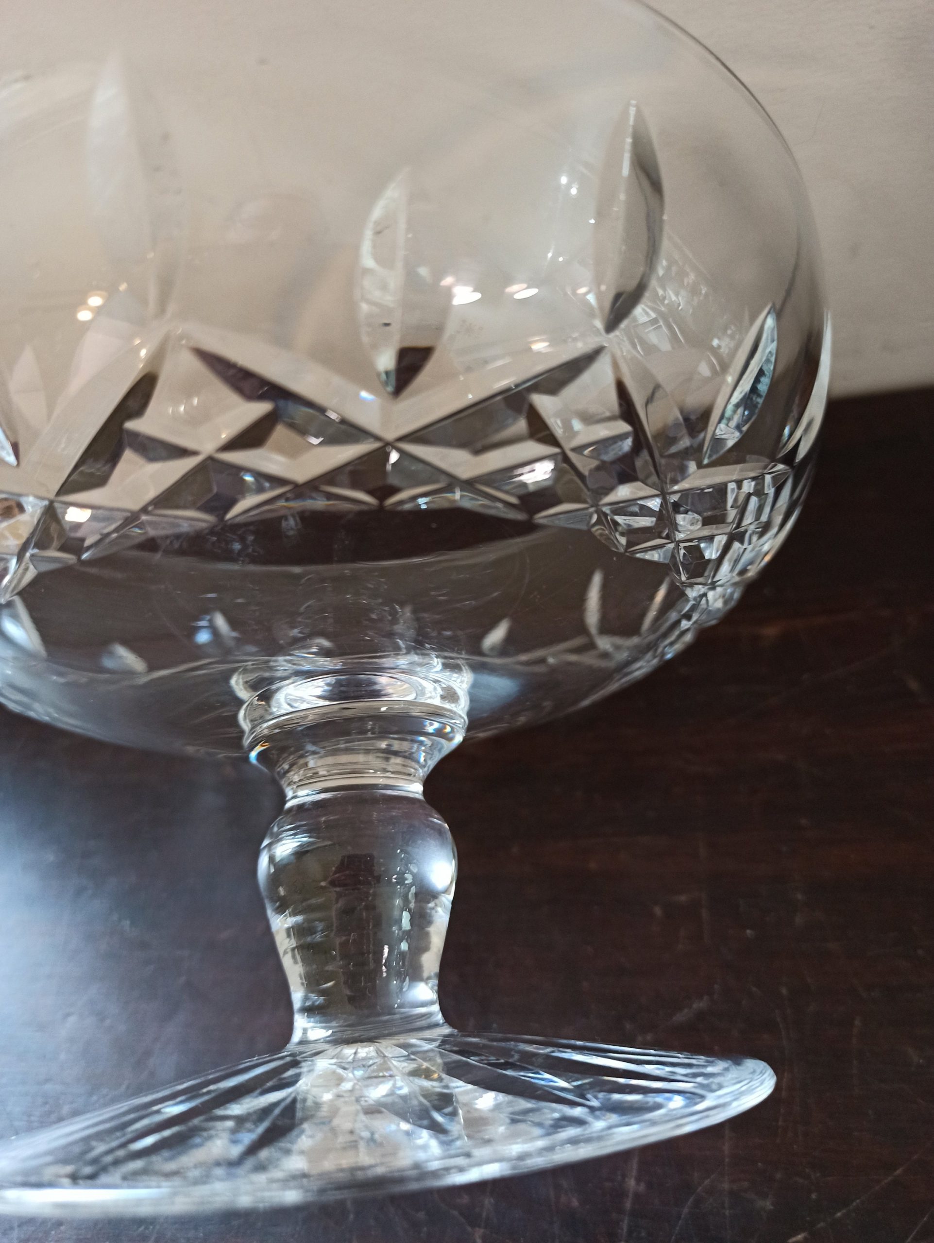 Glass Fruit Bowl or Potpourri Vase. Vintage, Lead Crystal. Very Good Overall Condition. - Image 5