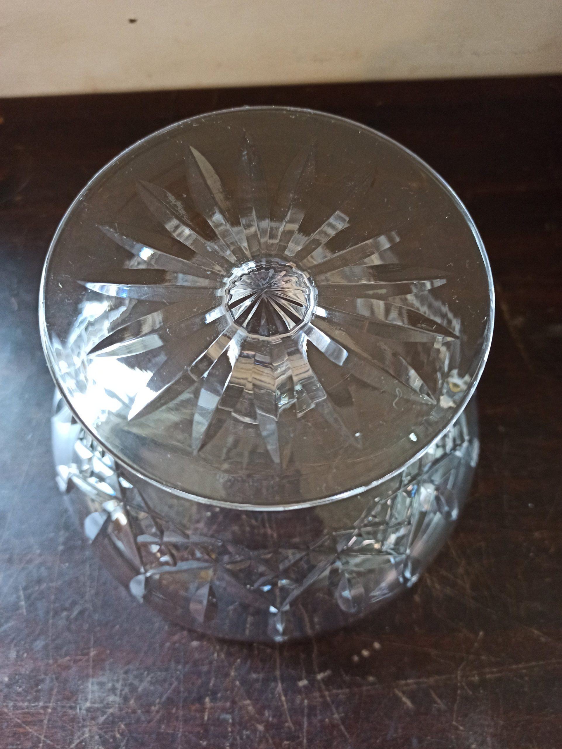 Glass Fruit Bowl or Potpourri Vase. Vintage, Lead Crystal. Very Good Overall Condition. - Image 7