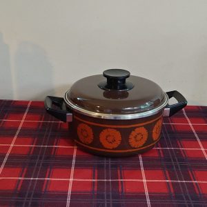 Retro 1970s Casserole Pot or Two Handled Saucepan - Good Condition - Vintage Kitchenware