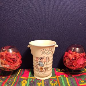 Crown Ducal Ribbed Vase - 'Petit Pierre'