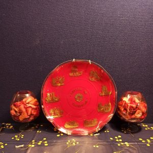 Red Wall Plate, "Castles of Yorkshire". Very Good Condition.