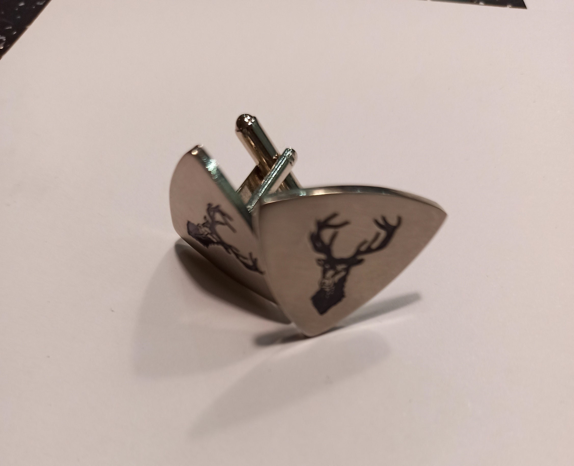 Vintage Reindeer / Stag Cufflinks. Very Good Condition. - Image 2