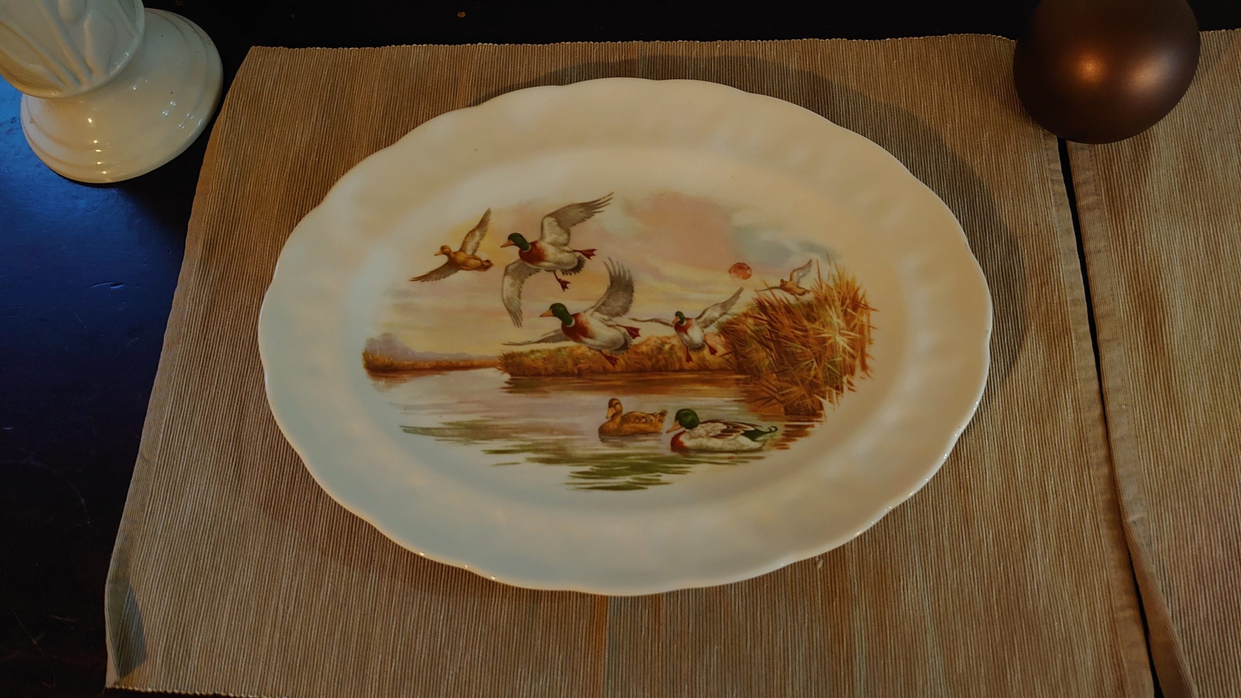 Sovereign China Mallard Duck Platter - 34cm by 26.5cm - Very Good to excellent condition