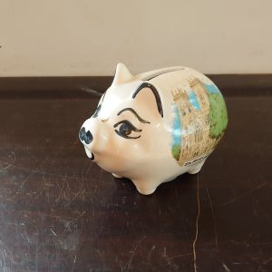 Vintage White Yorkminster Piggy Bank - Yorkshire, UK - Excellent Condition