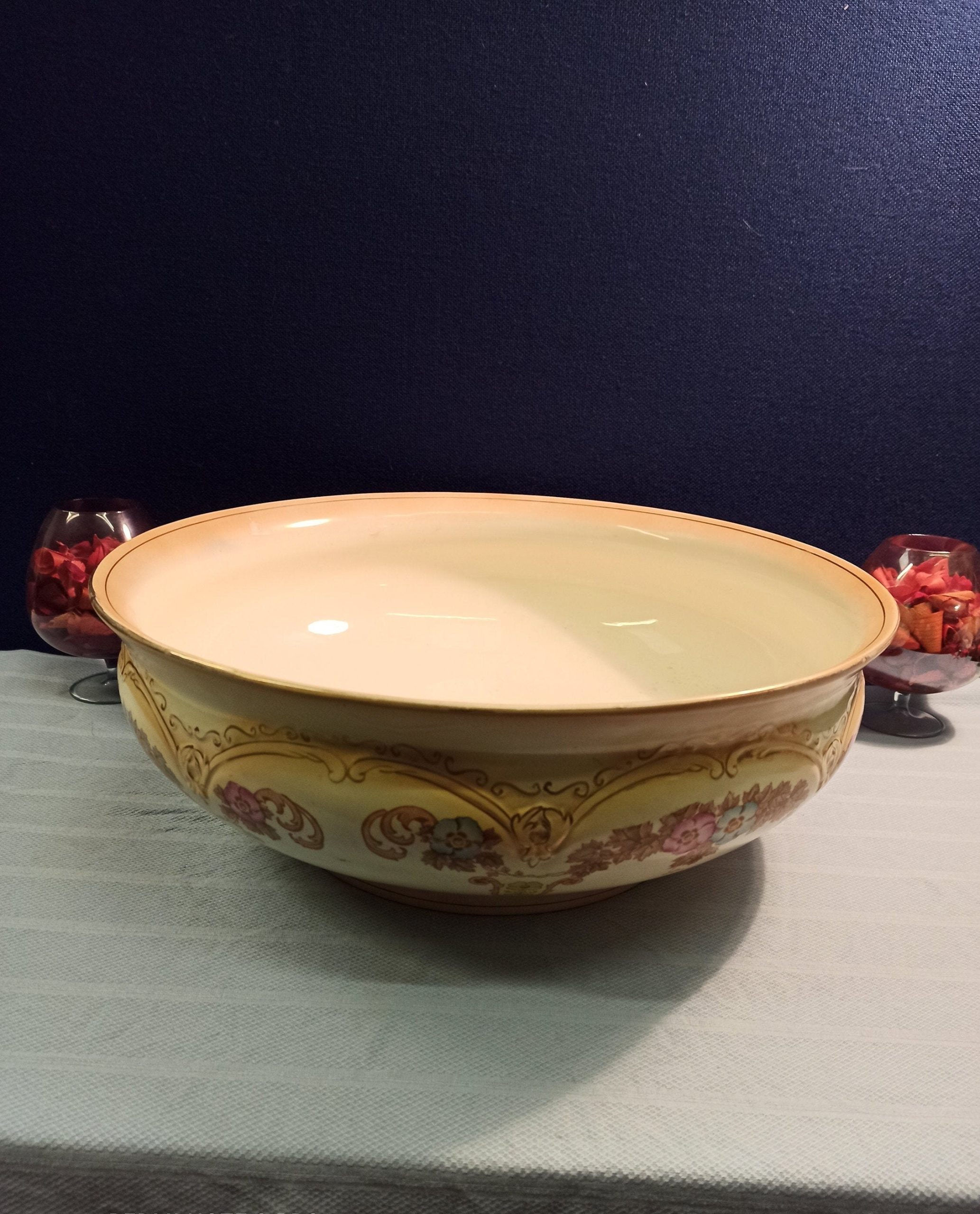 Crown Devon Decorative Bowl. Very Large.