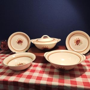 Portland Pottery Cobridge Part Dinner Set. 1957. Good Condition.