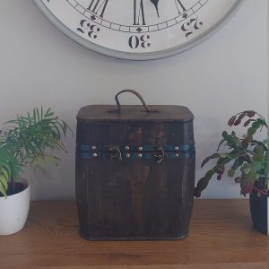 Wooden Rustic Wine Carrier. Made by a Cooper, Capacity for Three Bottles of wine/water etc