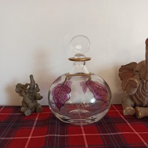 Ichendorf (W Germany)  Hand Painted Glass Decanter. Excellent Condition.