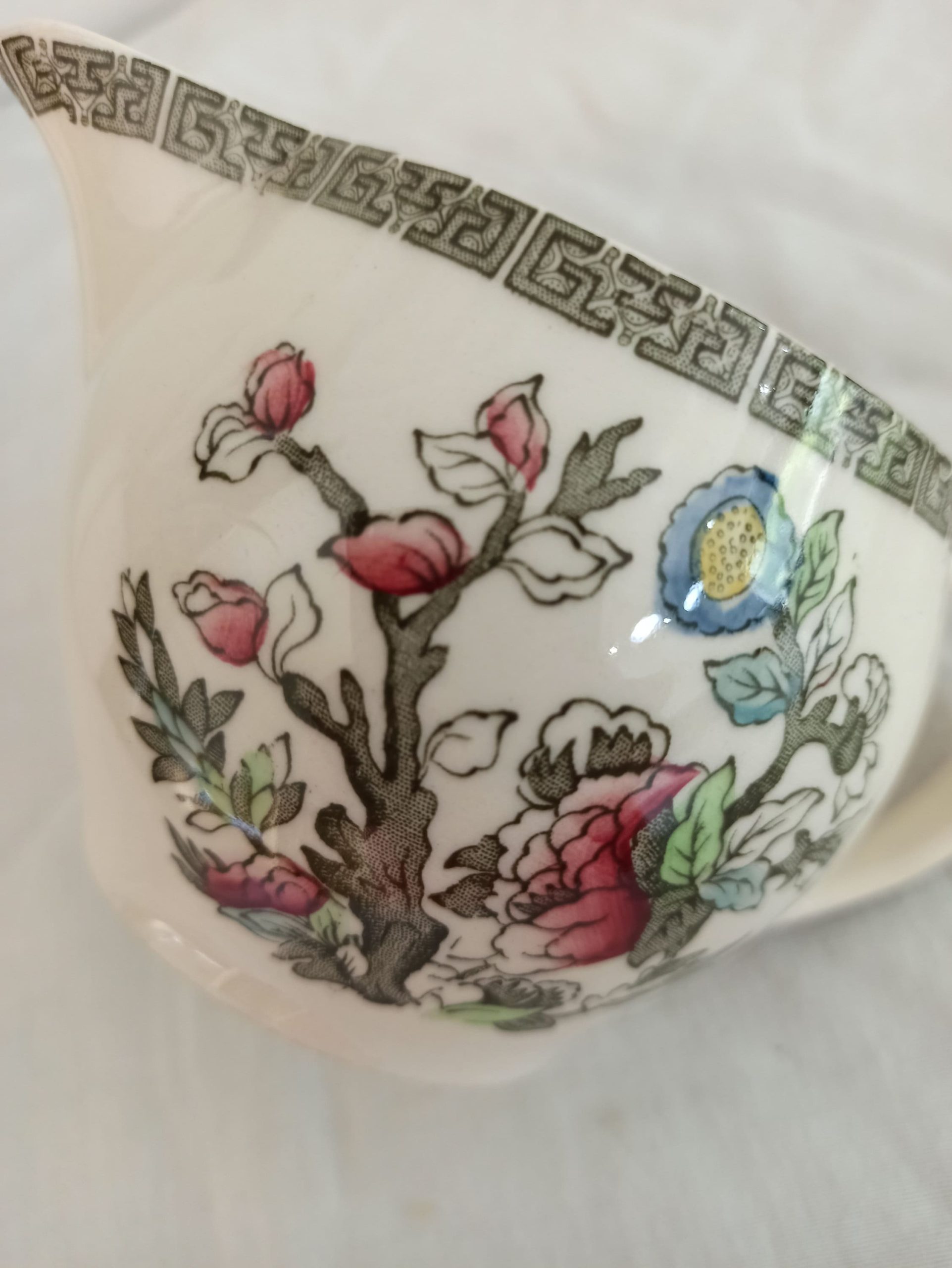 Milk Jug. In the Style of "Indian Tree" Design. excellent condition. - Image 6