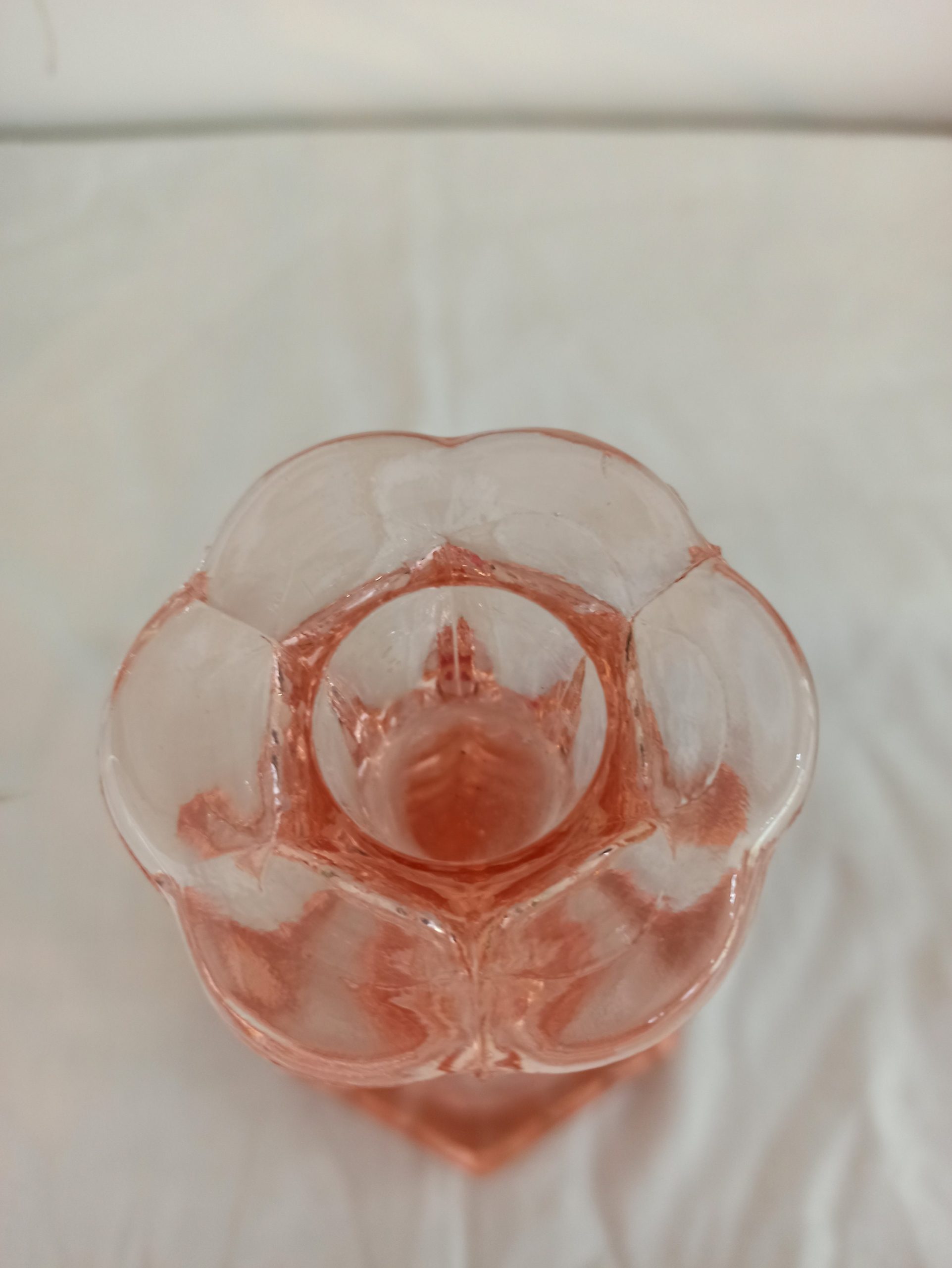 Vintage Single Glass Candlestick. Very Good Condition. - Image 6