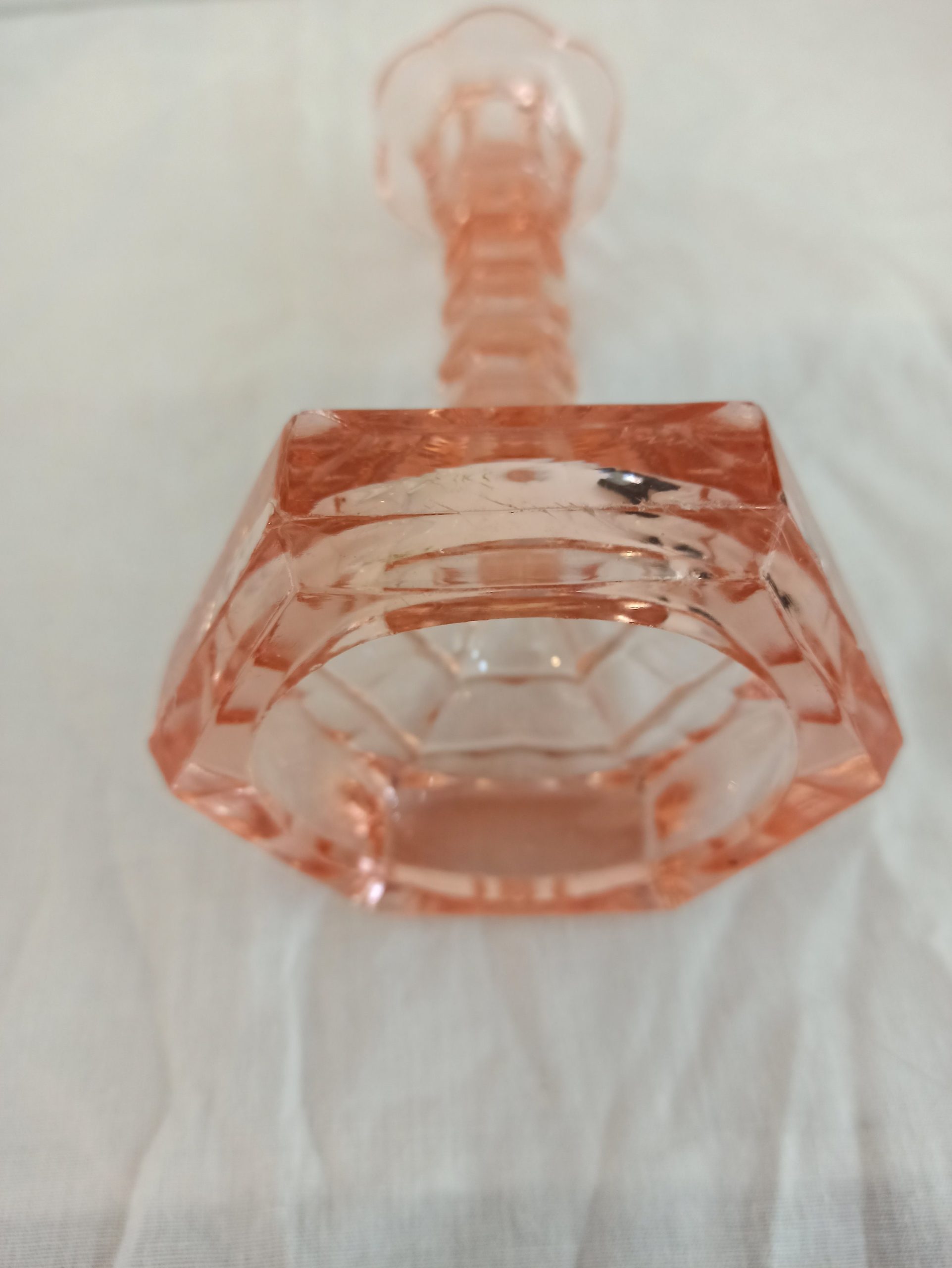 Vintage Single Glass Candlestick. Very Good Condition. - Image 7