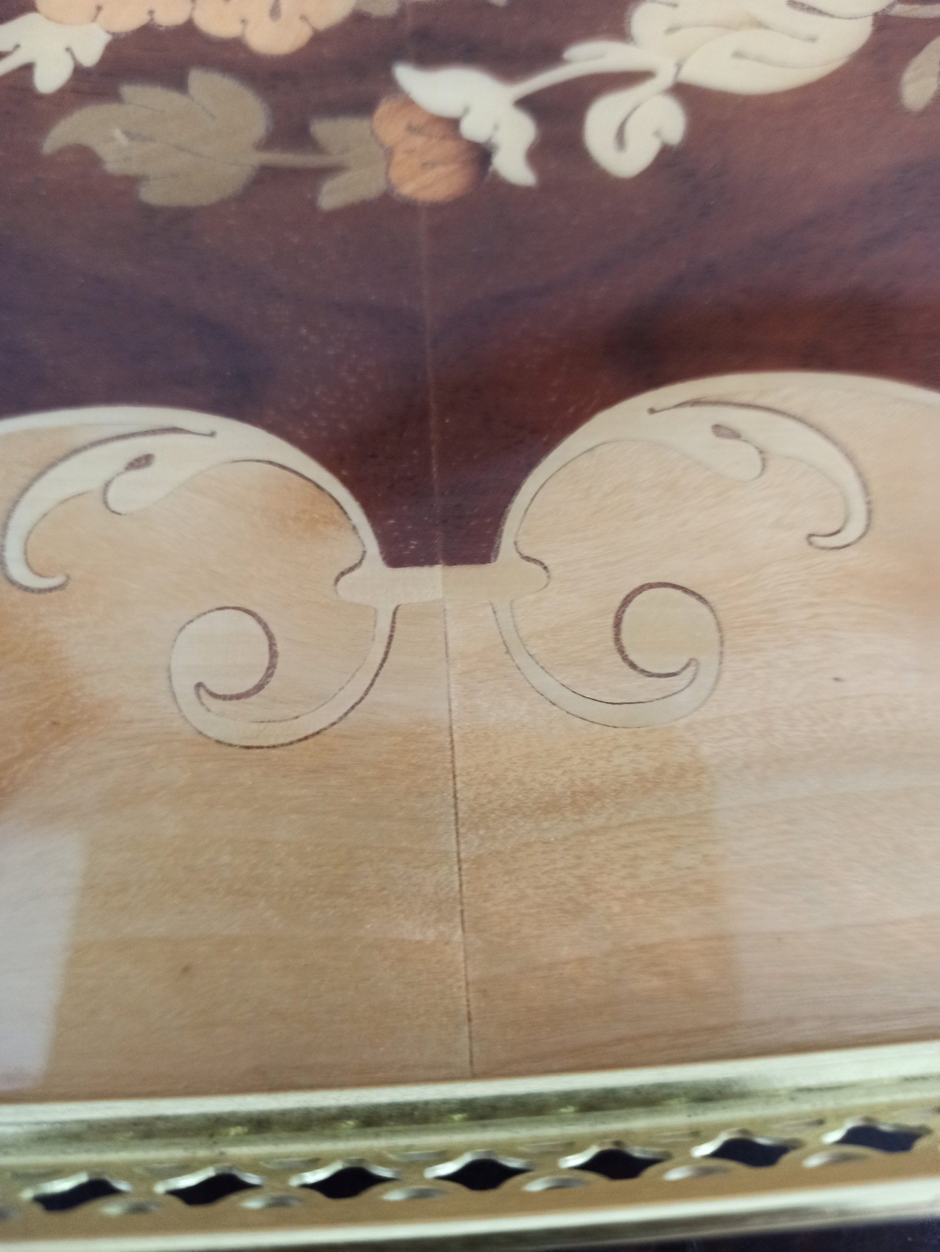 Sorrento Style Wooden Tea Tray. Good Condition. - Image 6