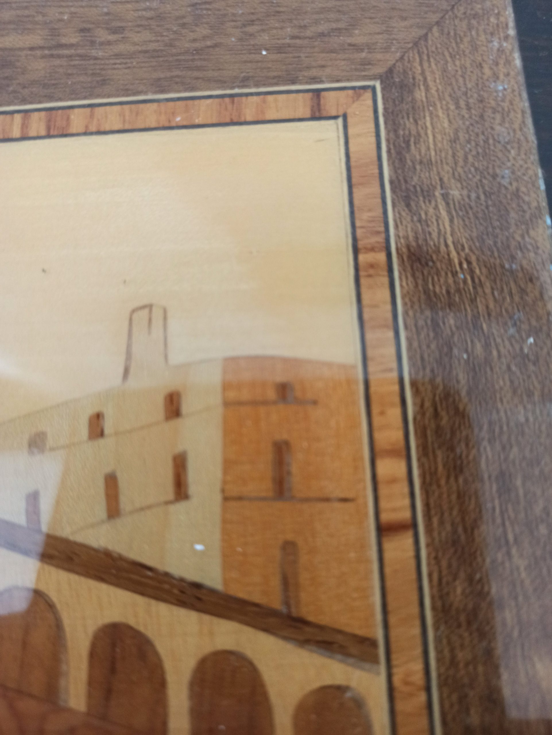 Two Vintage Sorrento Style Wooden Wall Pictures. - Image 5