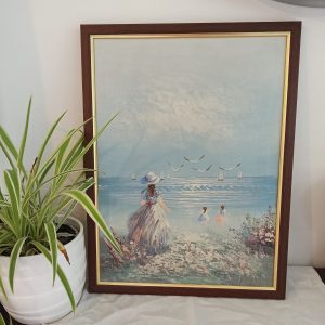 Karlson Hand Painted Picture In Wooden Frame.