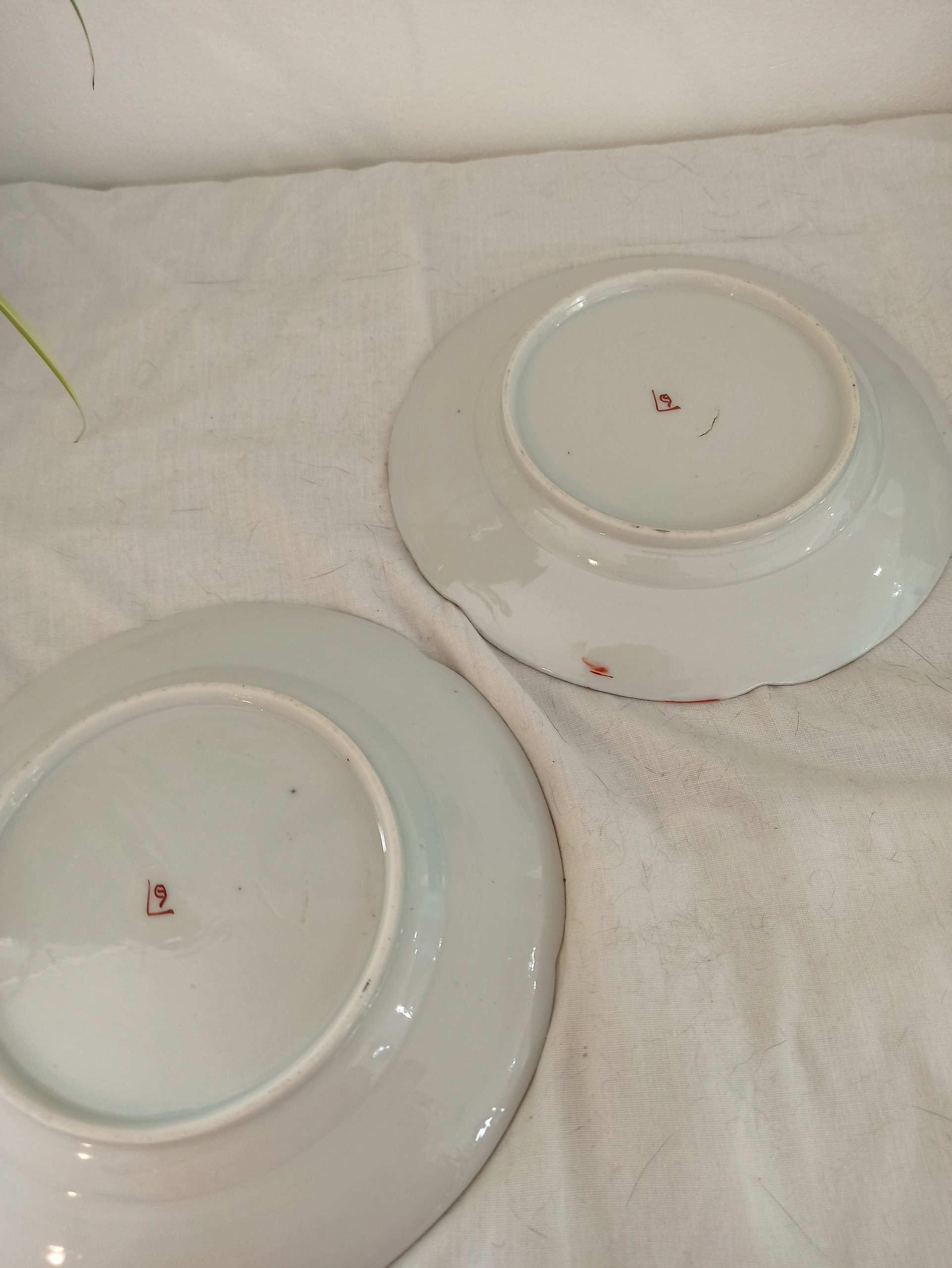 A Pair of Decorative Japanese / Chinese Cabinet / Display Plates. Very Good Condition. - Image 8