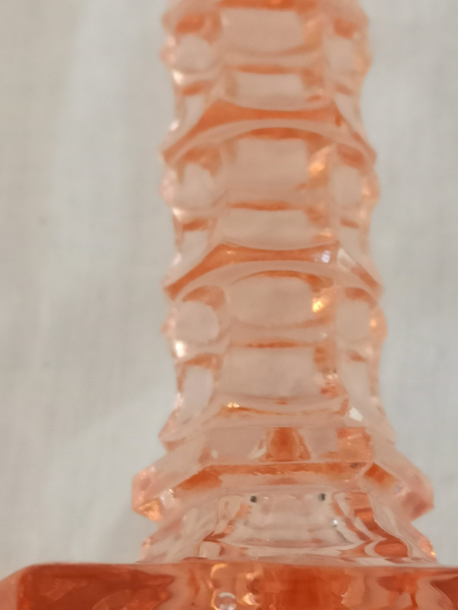 Vintage Single Glass Candlestick. Very Good Condition. - Image 9