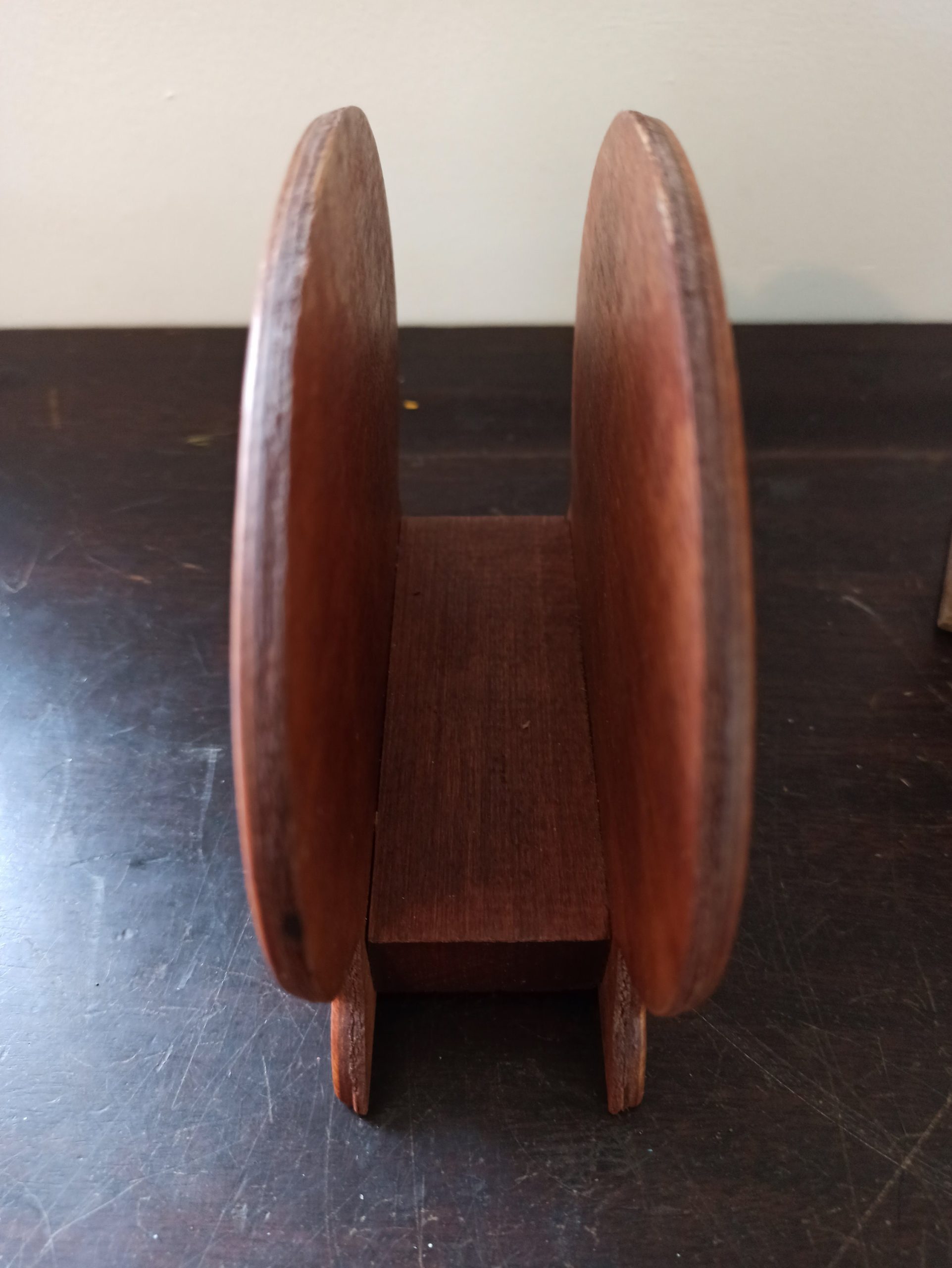 Wood And Copper Letter Racks. Set of Two. Vintage. - Image 5