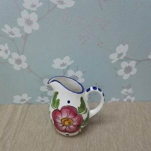 Decorative Portuguese Milk Jug - Carvalhinho style - Terracotta base - Very good to excellent Condition!