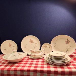 Royal Doulton Dinner Set. Tumbling Leaves. Translucent China. Excellent Condition.