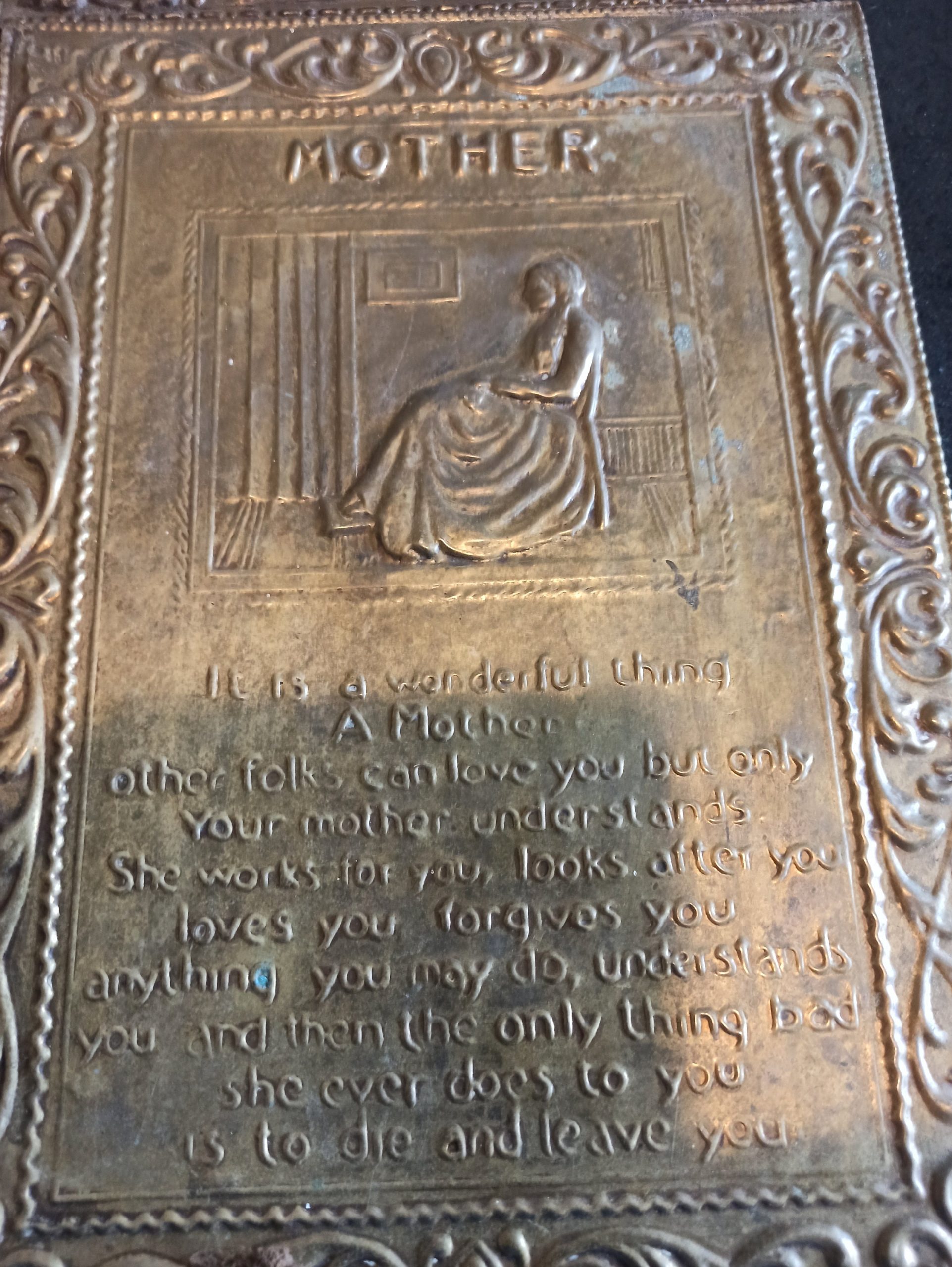 Vintage Brass Wall Plaques. - Image 5