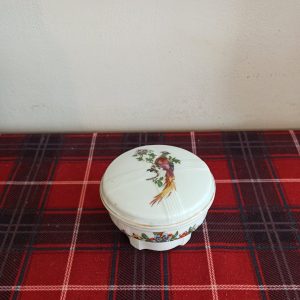 Czechoslovakian Lidded Powder Jar / Trinket Jar.