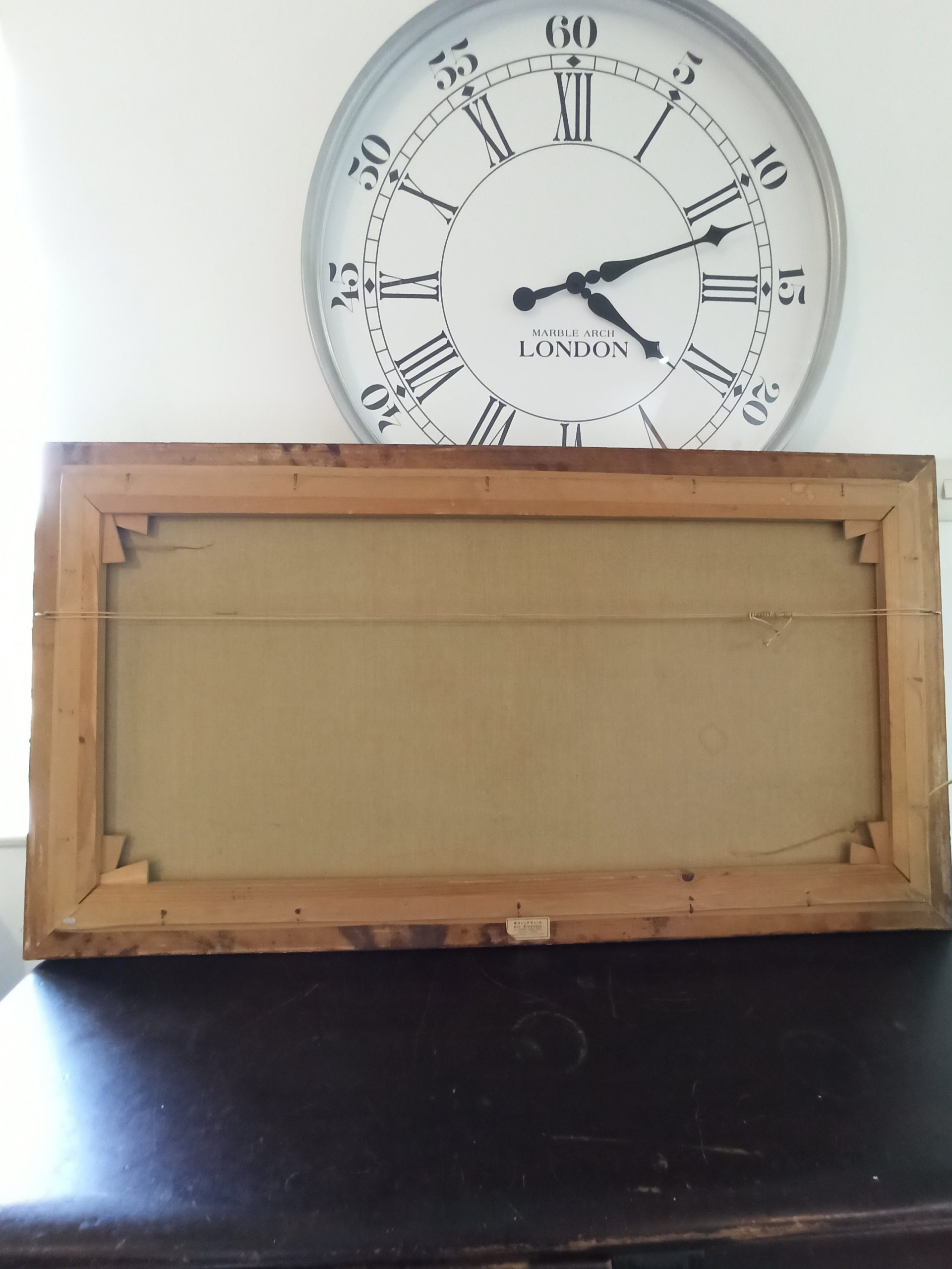 Framed Canvas Paining. Good Condition. Very Scenic. Very Large. 98cm x 58cm x 4cm. - Image 9