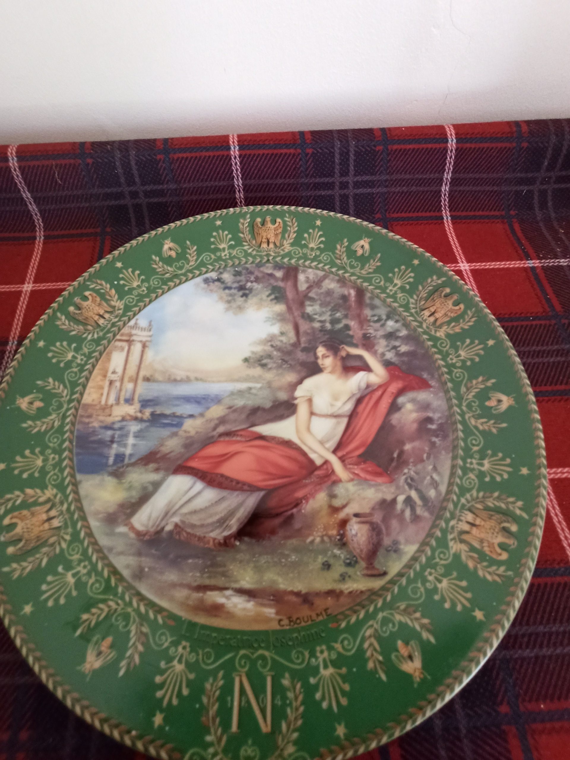 Josephine Boneparte, Limoges Portrait Collectors Plate. Very Good Condition.