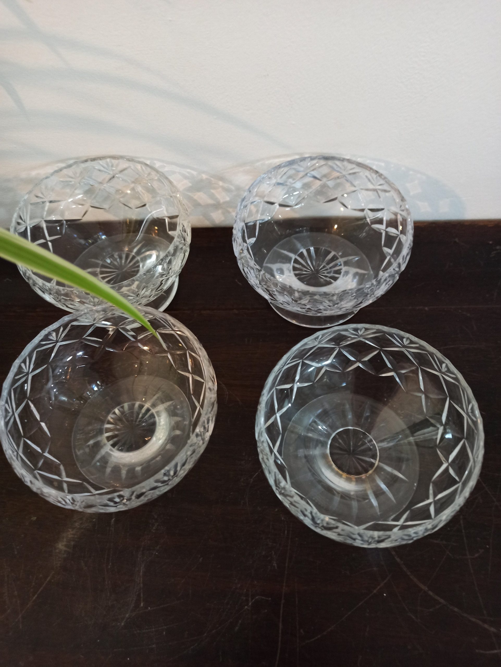 Glass Vintage Dessert Dishes. Set of 4. - Image 2