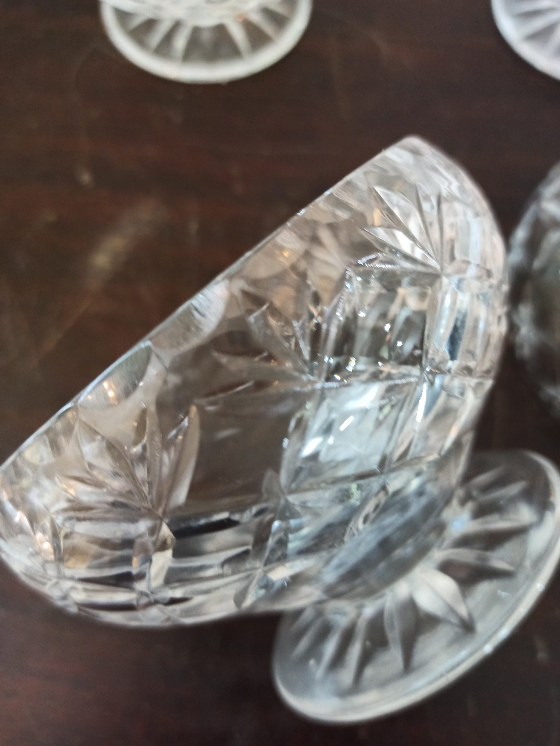 Glass Vintage Dessert Dishes. Set of 4. - Image 6