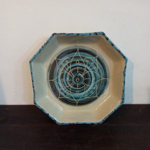 Vintage Studio Pottery Dish / Bowl. Dated 1972.