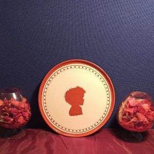 Wall Plate Silhouette of A Child c.1850s
