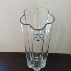 Vintage St. Michaels Glass Vase. Heavy.