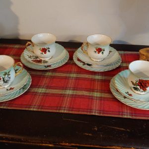 4 Cup, Saucer and Side Plate Set from Old Foley by James Kent Ceramics - Excellent condition