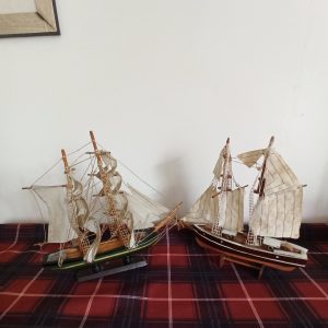 Set of Two Model Ships.
