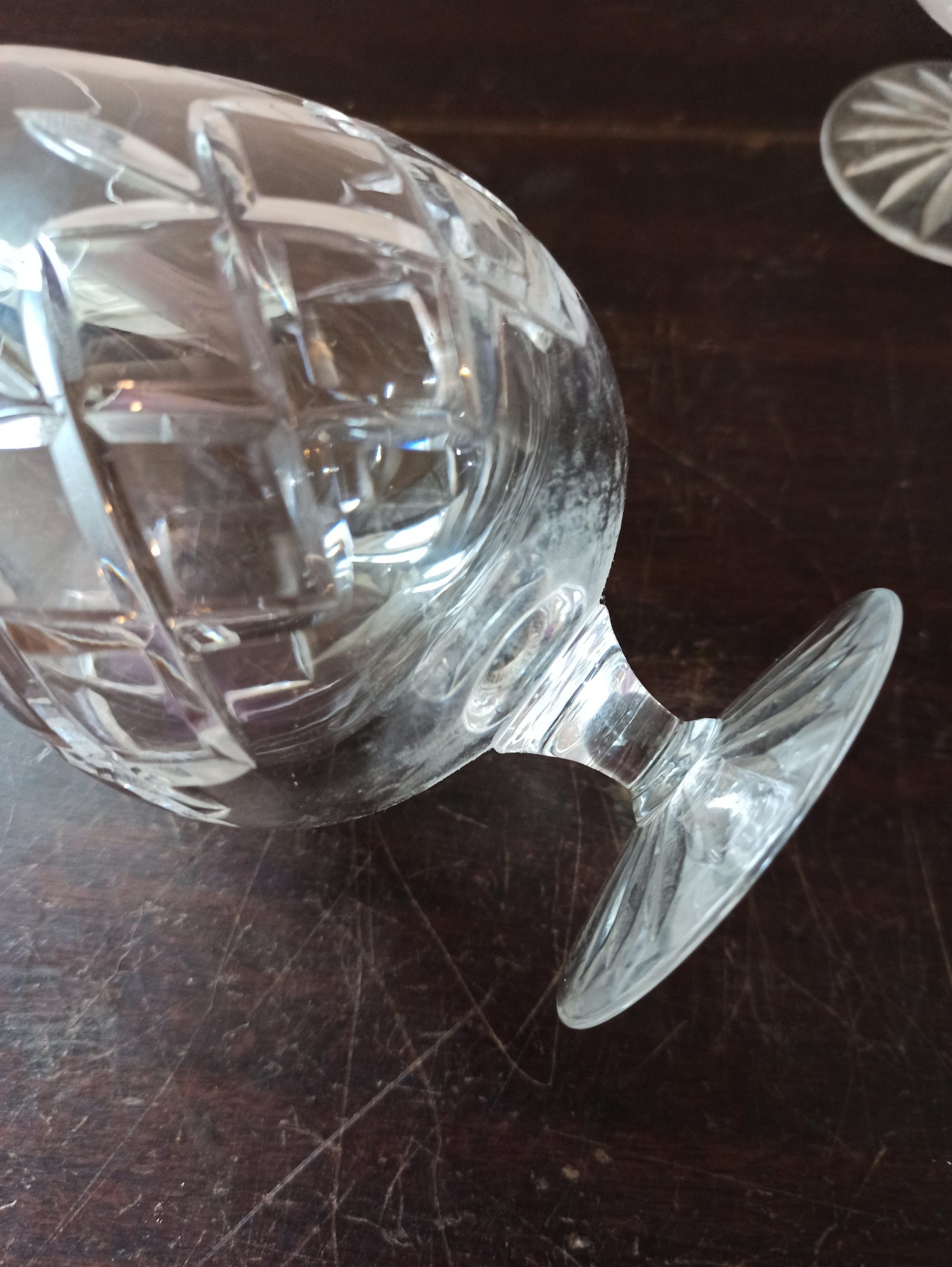 A Pair of Brandy Glasses. Lead Crystal. Excellent Condition. - Image 6