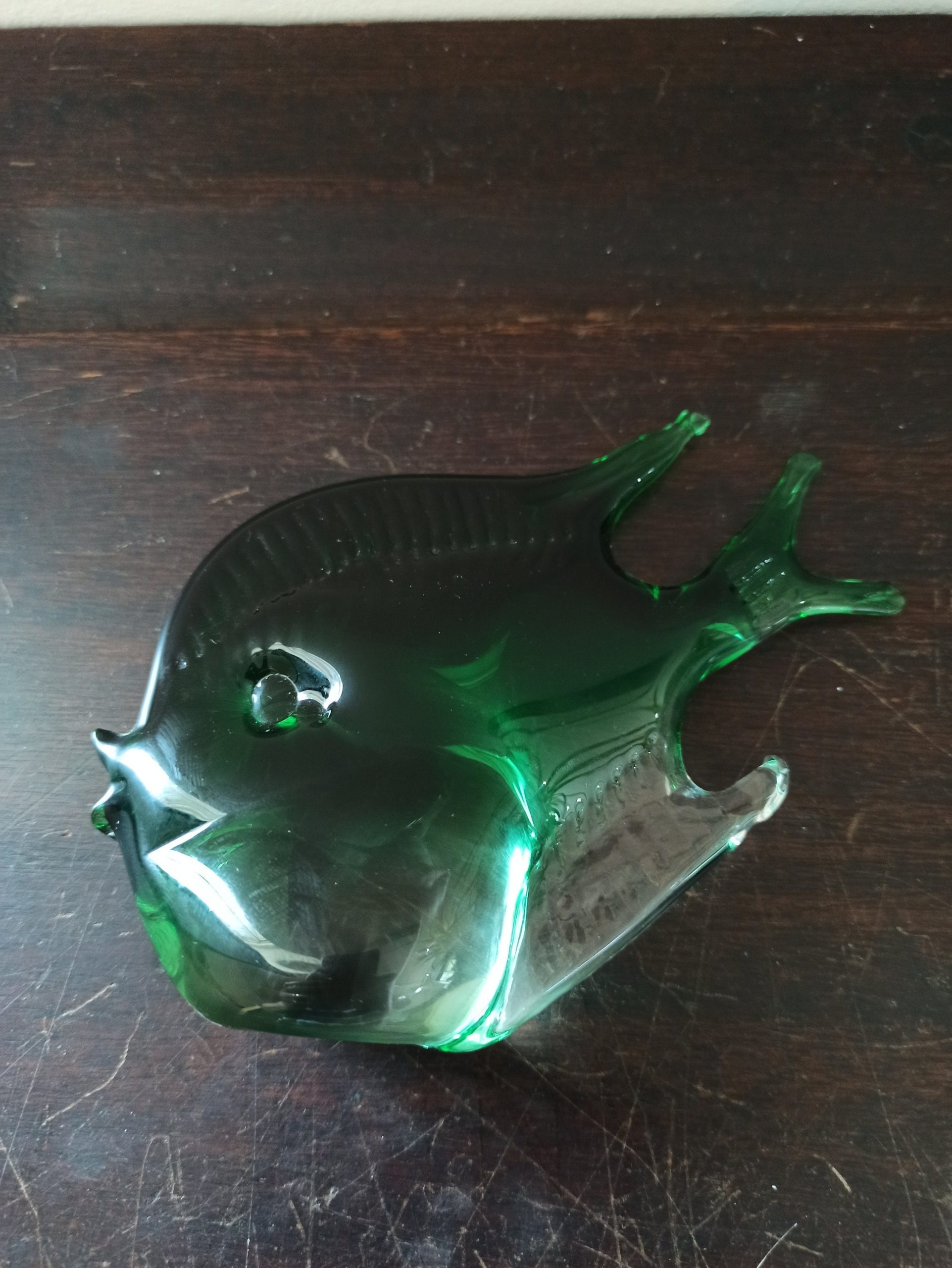Vintage Glass Fish Paperweight. Excellent Condition.