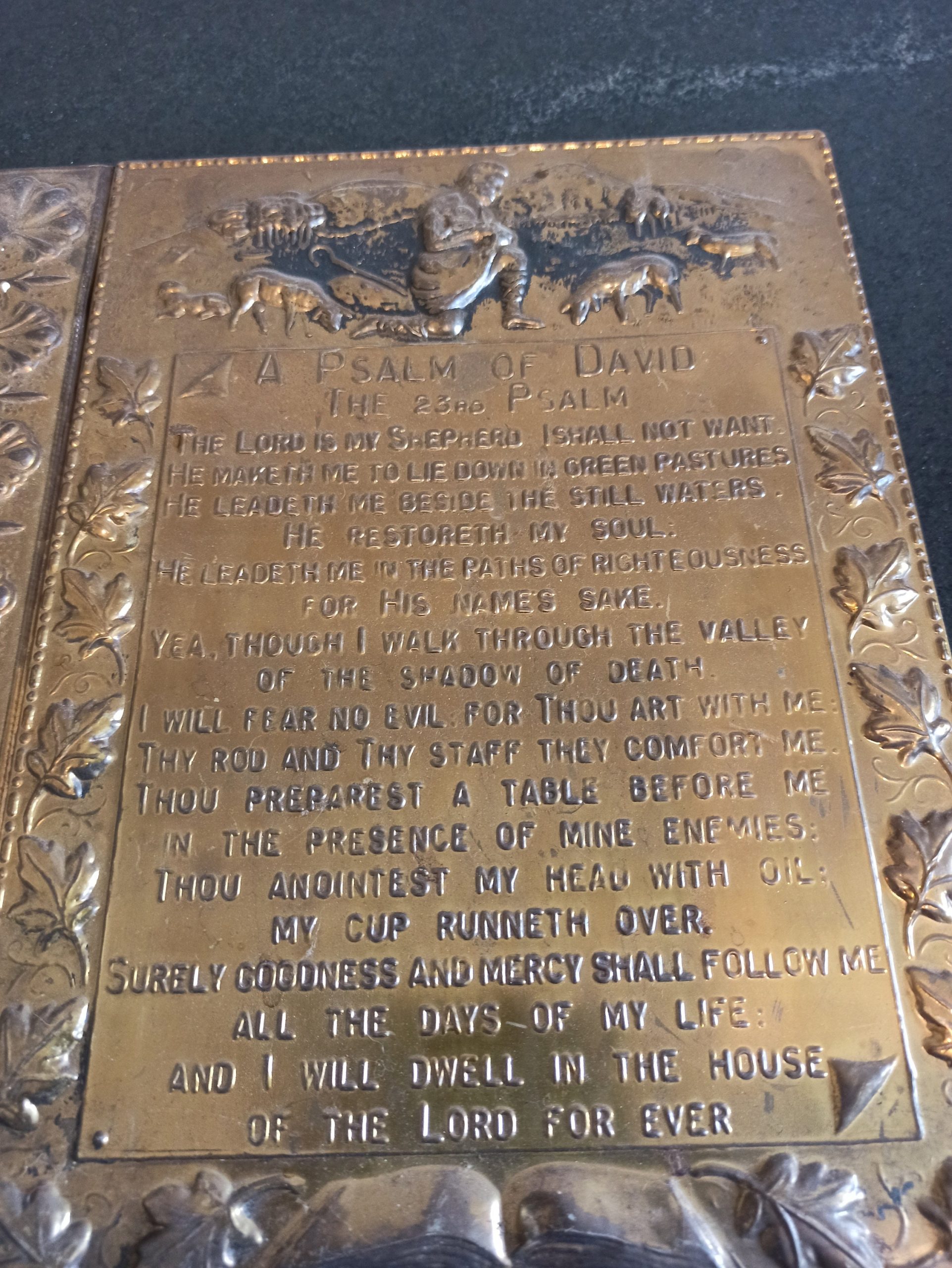 Vintage Brass Wall Plaques. - Image 3