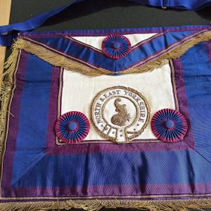 Masons Masonic Regalia Apron. North And East Yorkshire.
